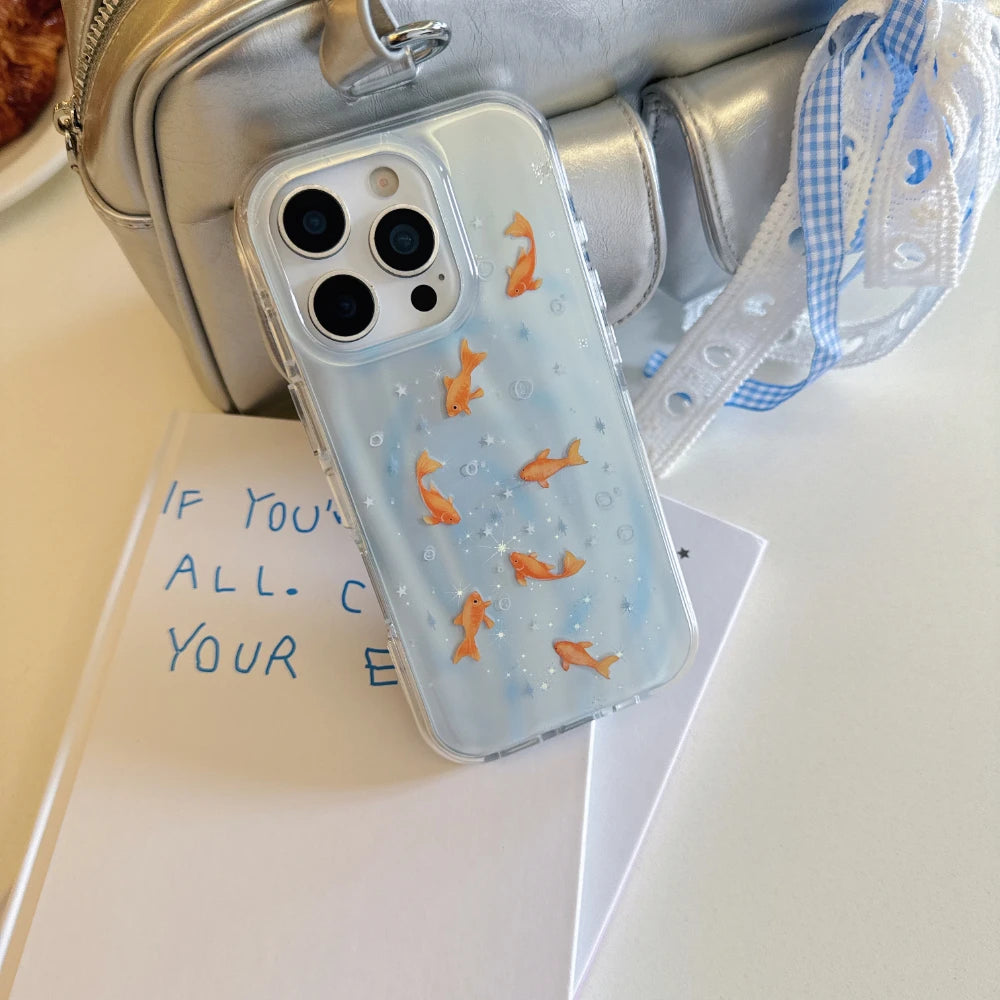 Iridescent Goldfish iPhone Case