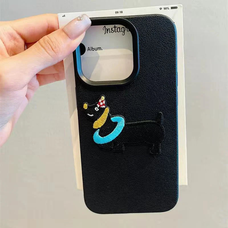 Stylish Sausage Dog iPhone Case
