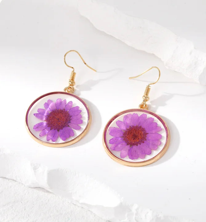Dried Flower Charm Jewelry