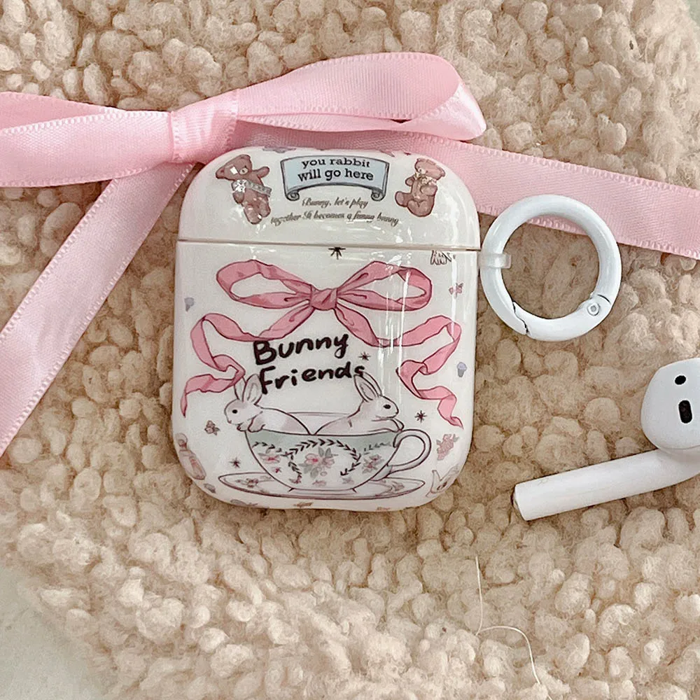 Teacup Bunnies AirPods Charger Case Cover