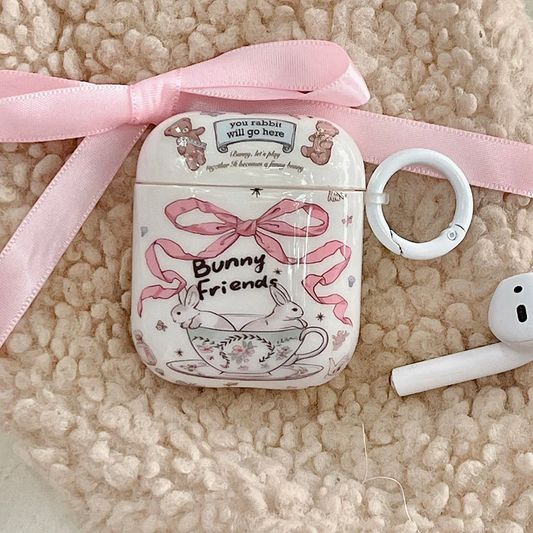 Teacup Bunnies AirPods Charger Case Cover