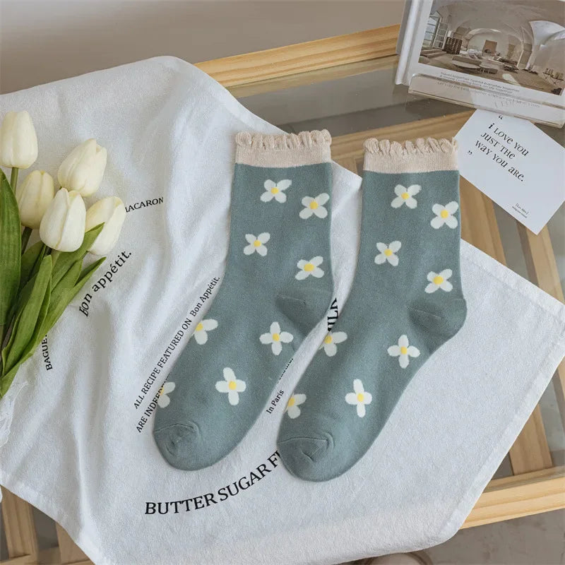 Flower Power Crew Socks