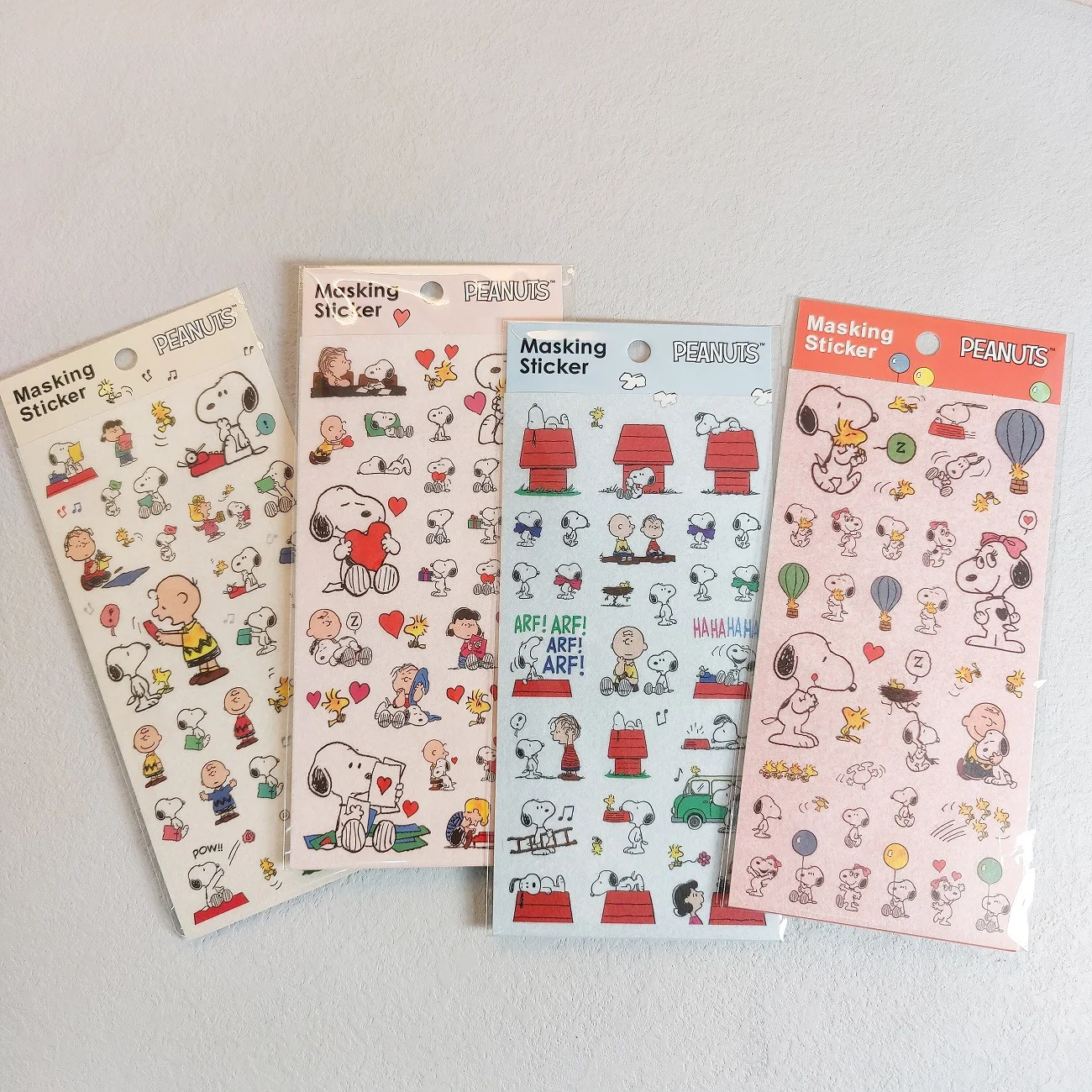 Snoopy and Friends Peanuts Sticker Sheet (4 Designs)