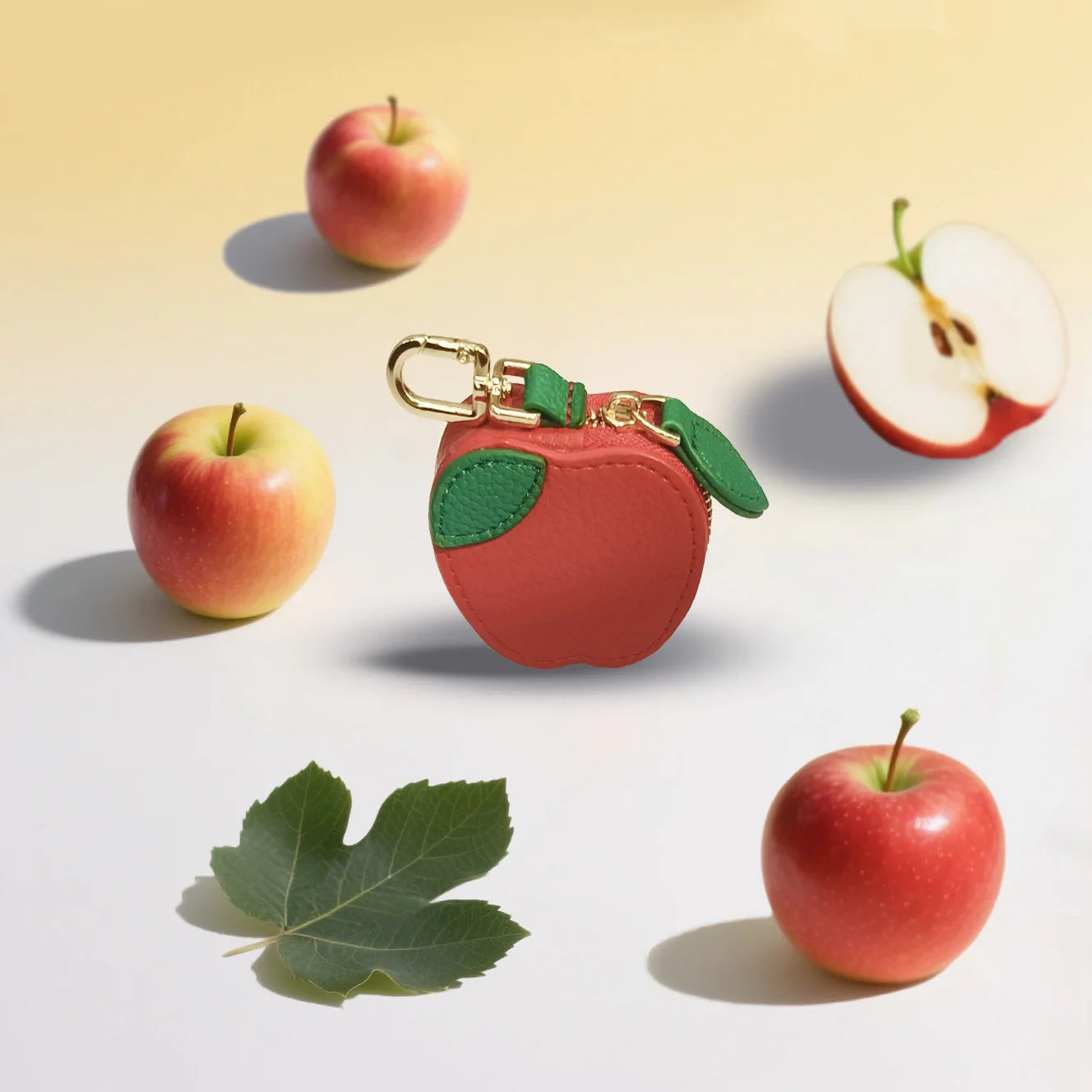 Mini Fruit Clip-On Zipper Purse