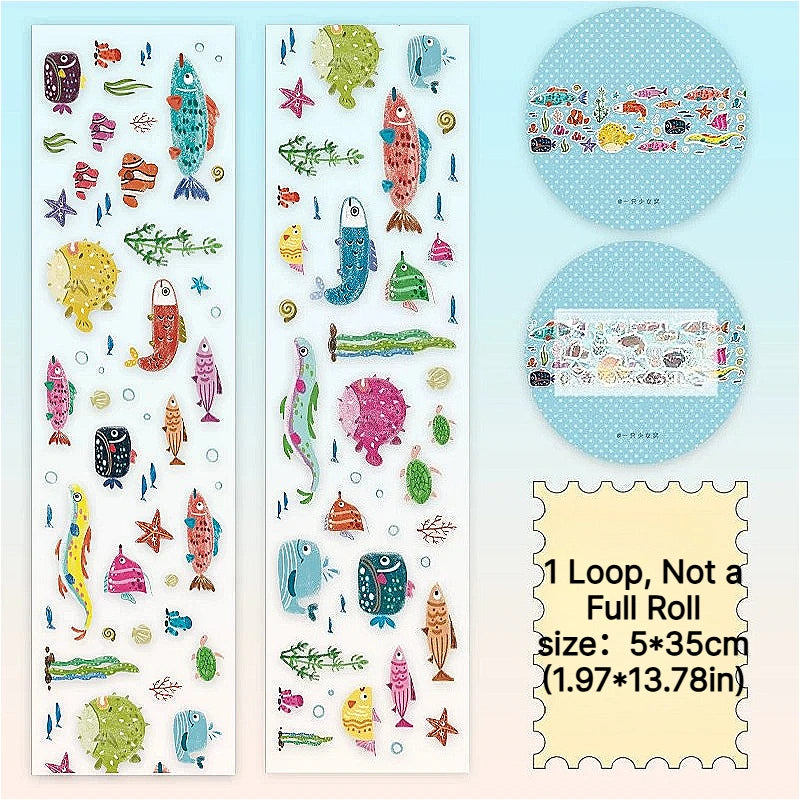 Underwater Fish Party Jumbo Sticker Sheet