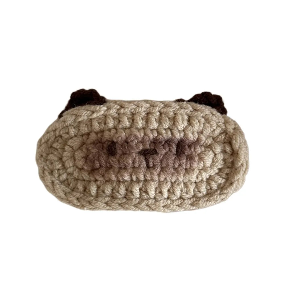 Cute Bouncy Dog Crochet Hair Clip Sweet Cartoon Cat Hairpin Women's Bangs Clips Children's Side Clip Headwear Hair Accessories - Ice Cream Cake