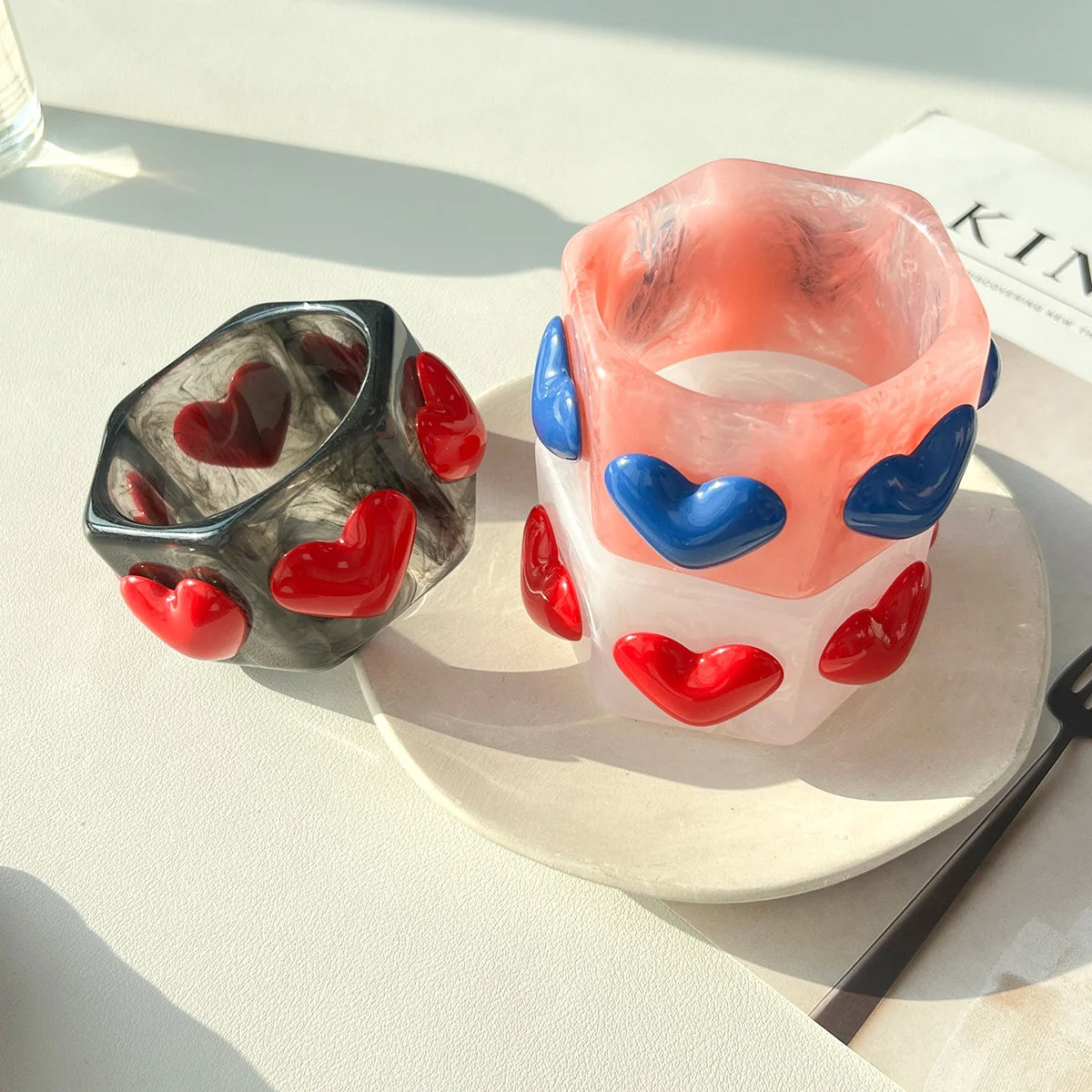 3D Heart Bangle