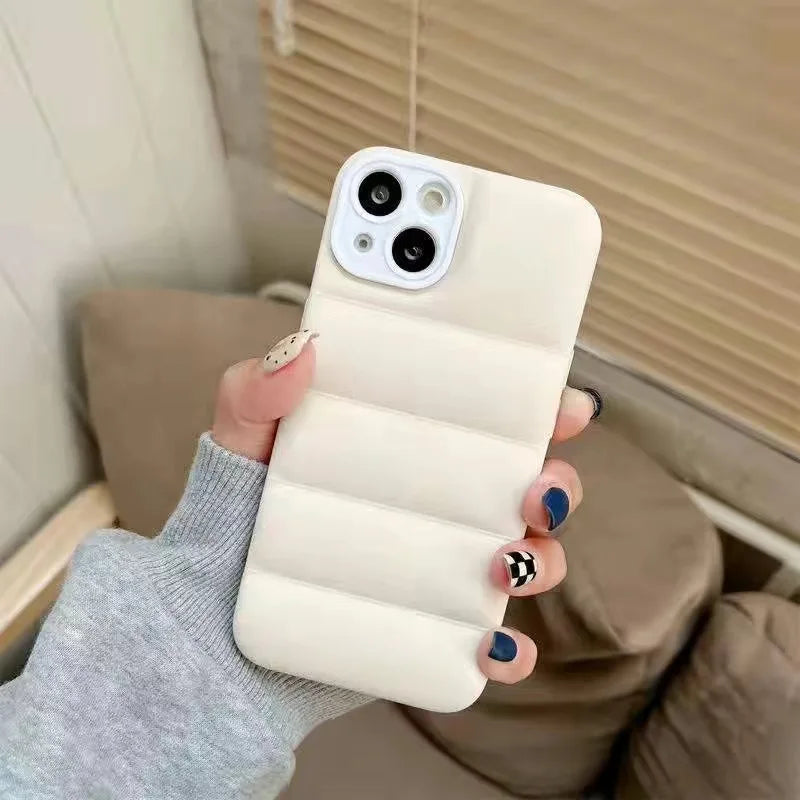 Puffer Coat Style iPhone Case