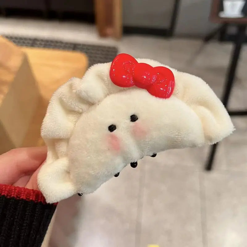 Plush Dumpling Character Hair Clip
