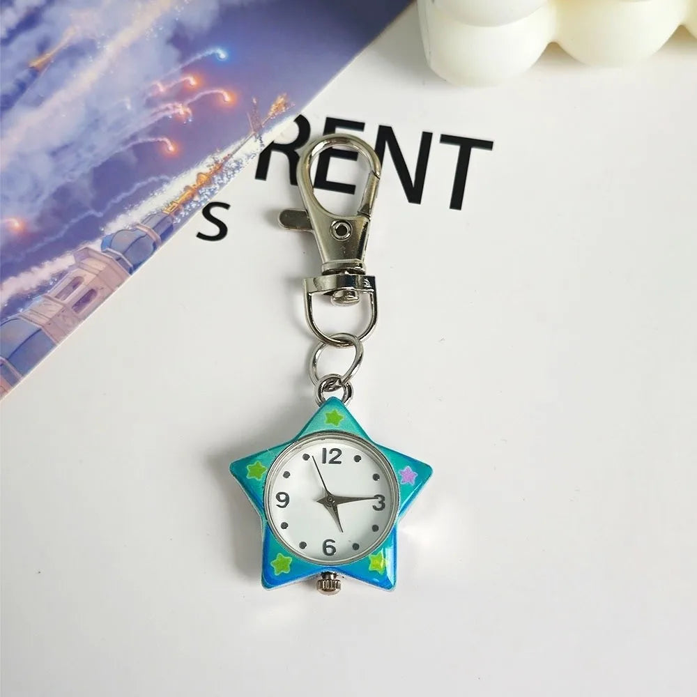 Pop Colour y2K Clip-On Keychain Star Watch
