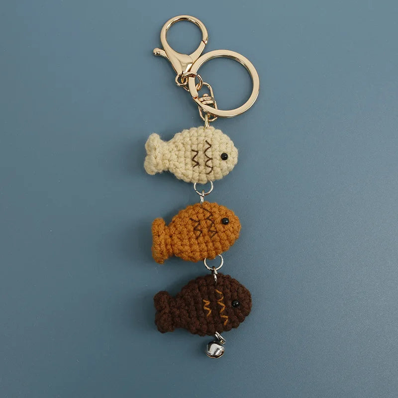 Handmade Crochet Ocean Friends Keychain Charm