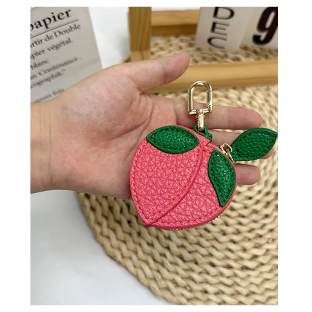 Mini Fruit Clip-On Zipper Purse