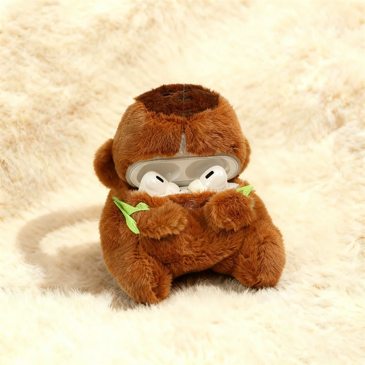 Plush Capybara AirPods Case Cover