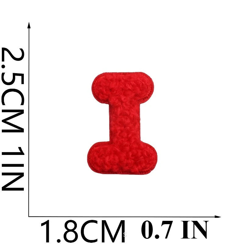 A to Z Terry Alphabet Iron-On Patches - Ice Cream Cake