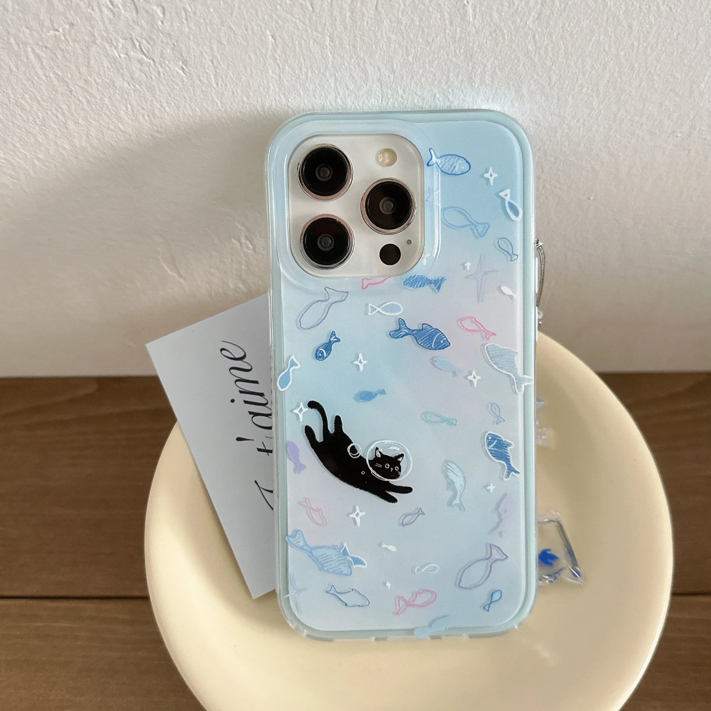 Aquarium Cat iPhone Case - Ice Cream Cake
