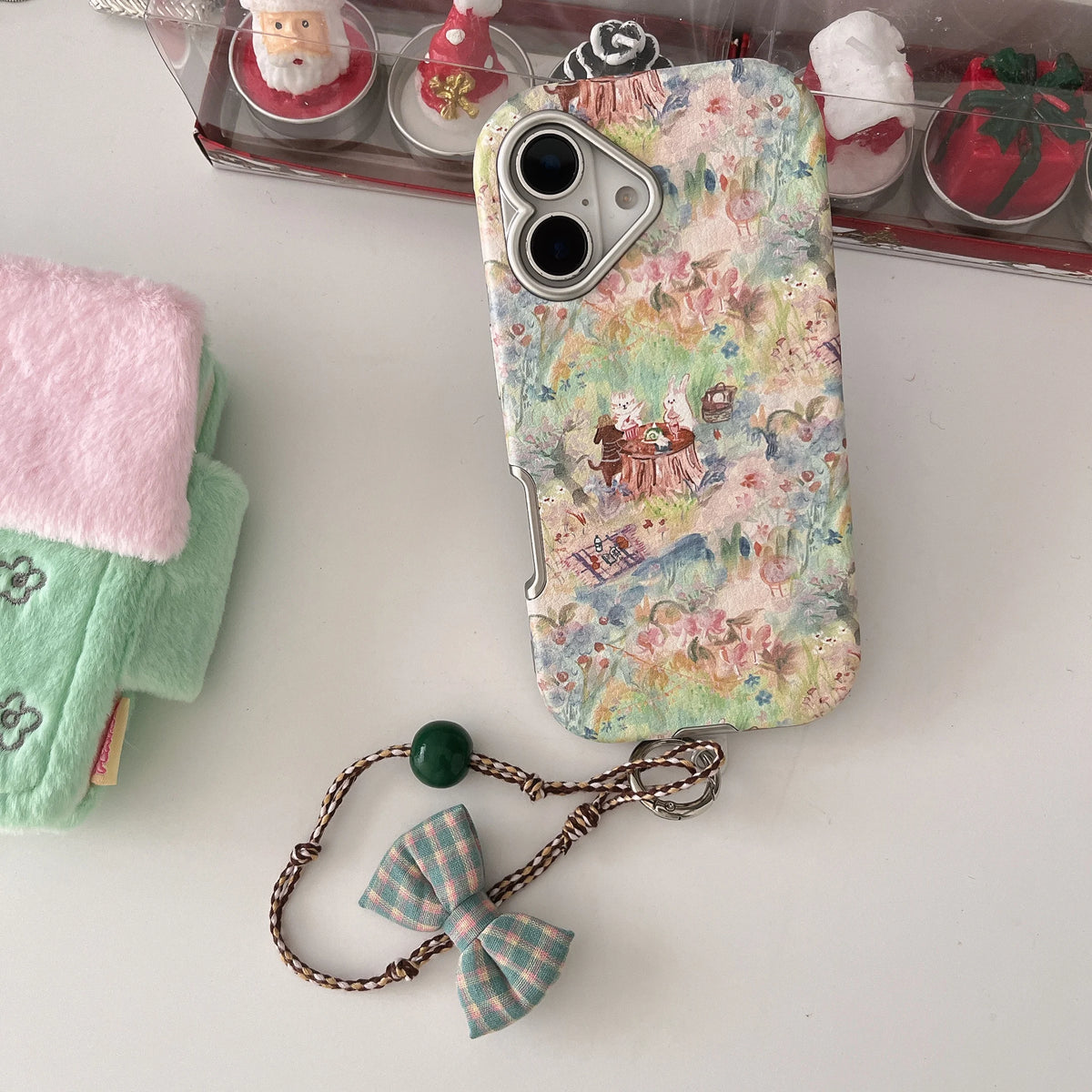 Flower Meadow Tea Party iPhone Case