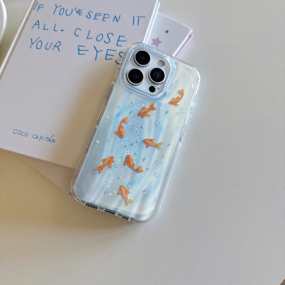 Iridescent Goldfish iPhone Case