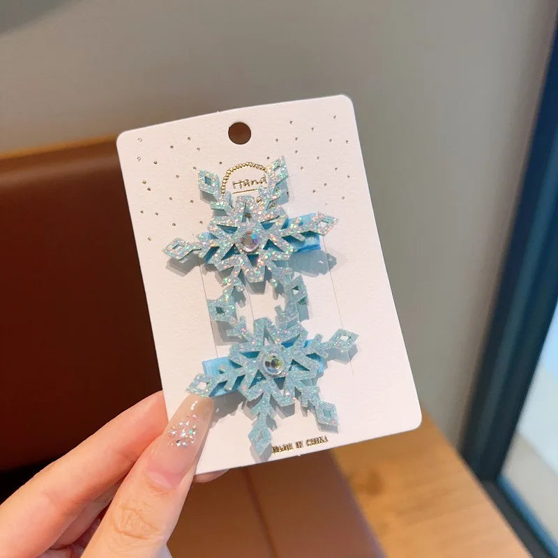 Snowflake Hair Clip Sets