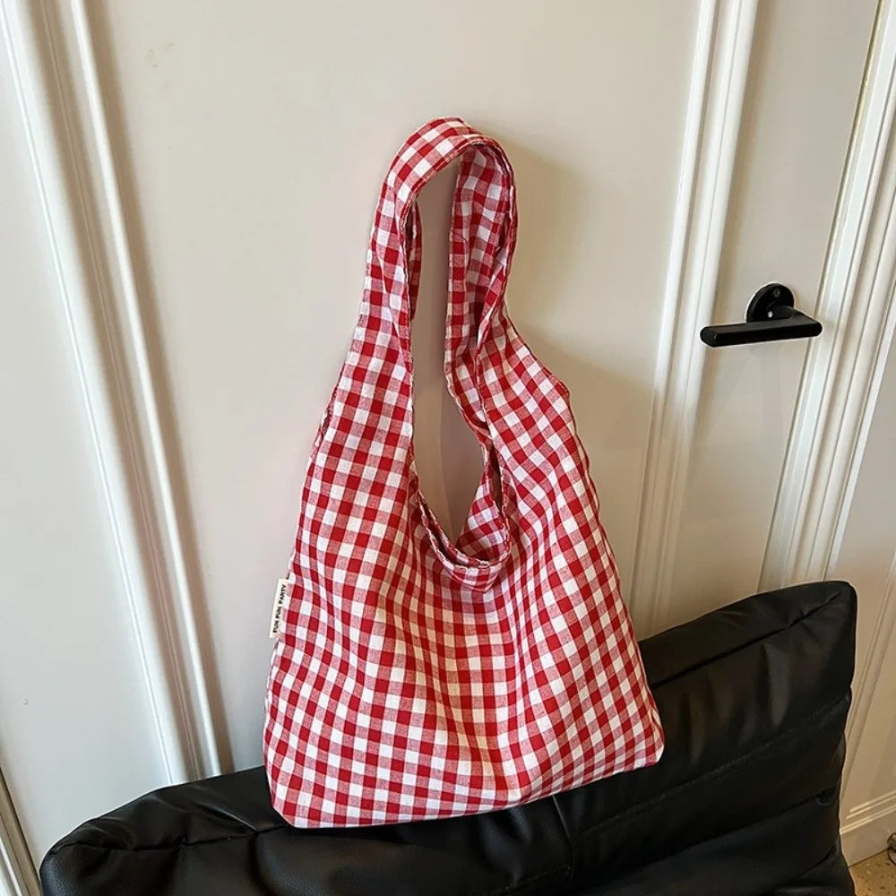 Gingham Tote Bag (4 Colours) - Ice Cream Cake