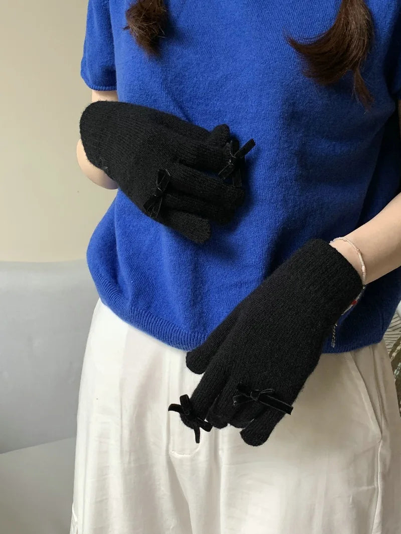 Coquette Ribbon Gloves (12 Colours)