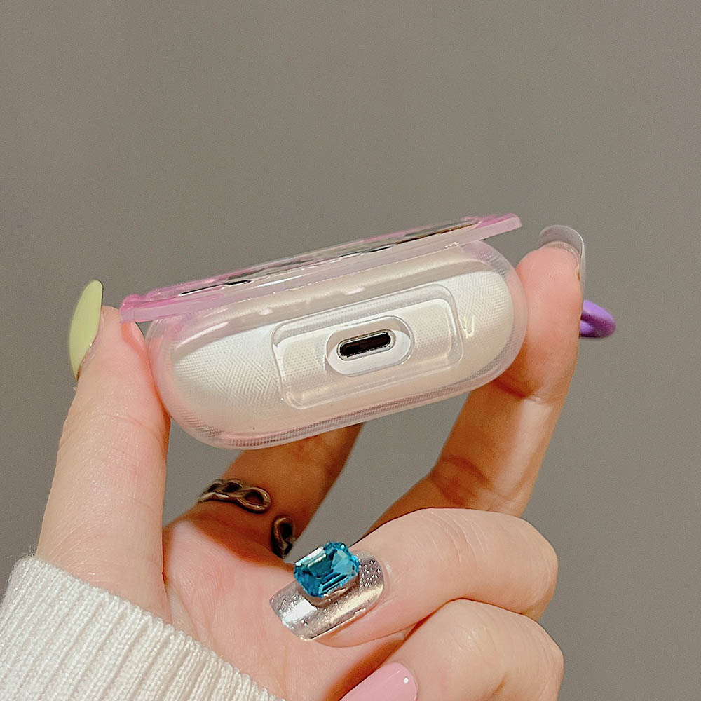 Cute Cat Collage AirPods Charger Case Cover With Ears (2 Designs)