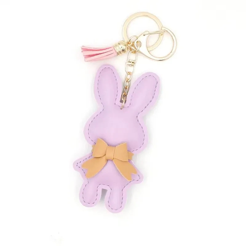 Cute Bunny Bag Charm Keychain - Small Rabbit Purse Pendant, DIY Doll Accessories for Handbags Backpacks Gifts for Girls Wome - Ice Cream Cake