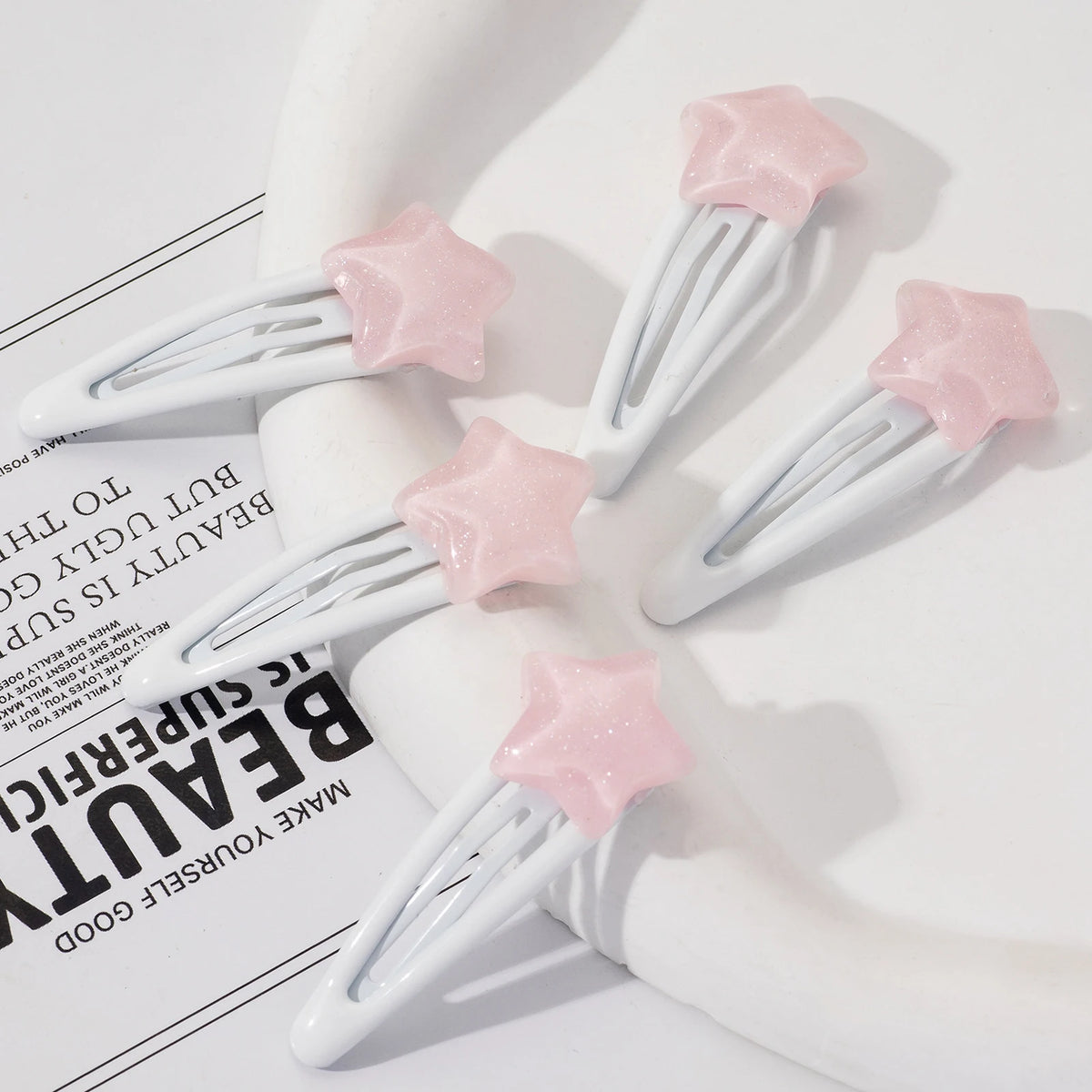 Jelly Star Hair Clip Set (Set of 5)