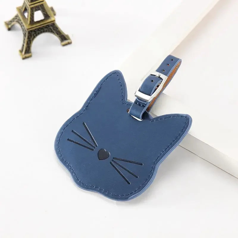 Cat Face Luggage Tag (5 Colours) - Ice Cream Cake