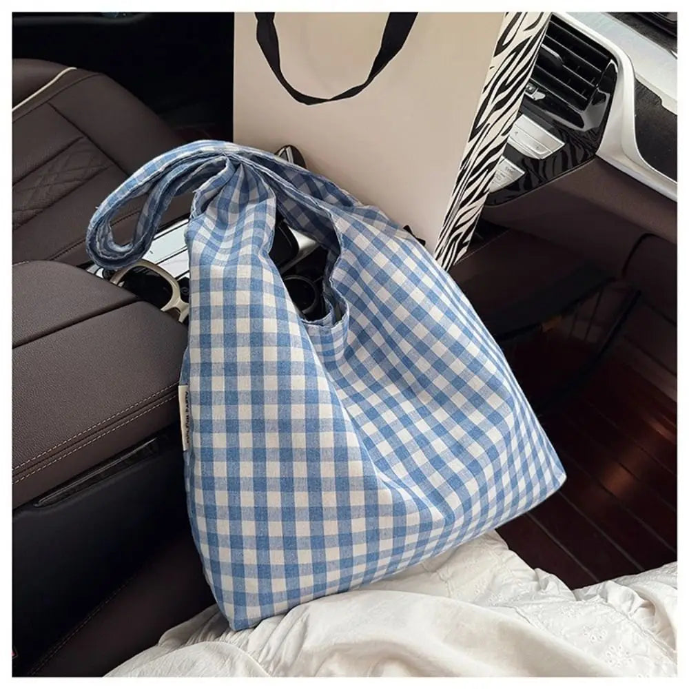 Gingham Tote Bag (4 Colours) - Ice Cream Cake