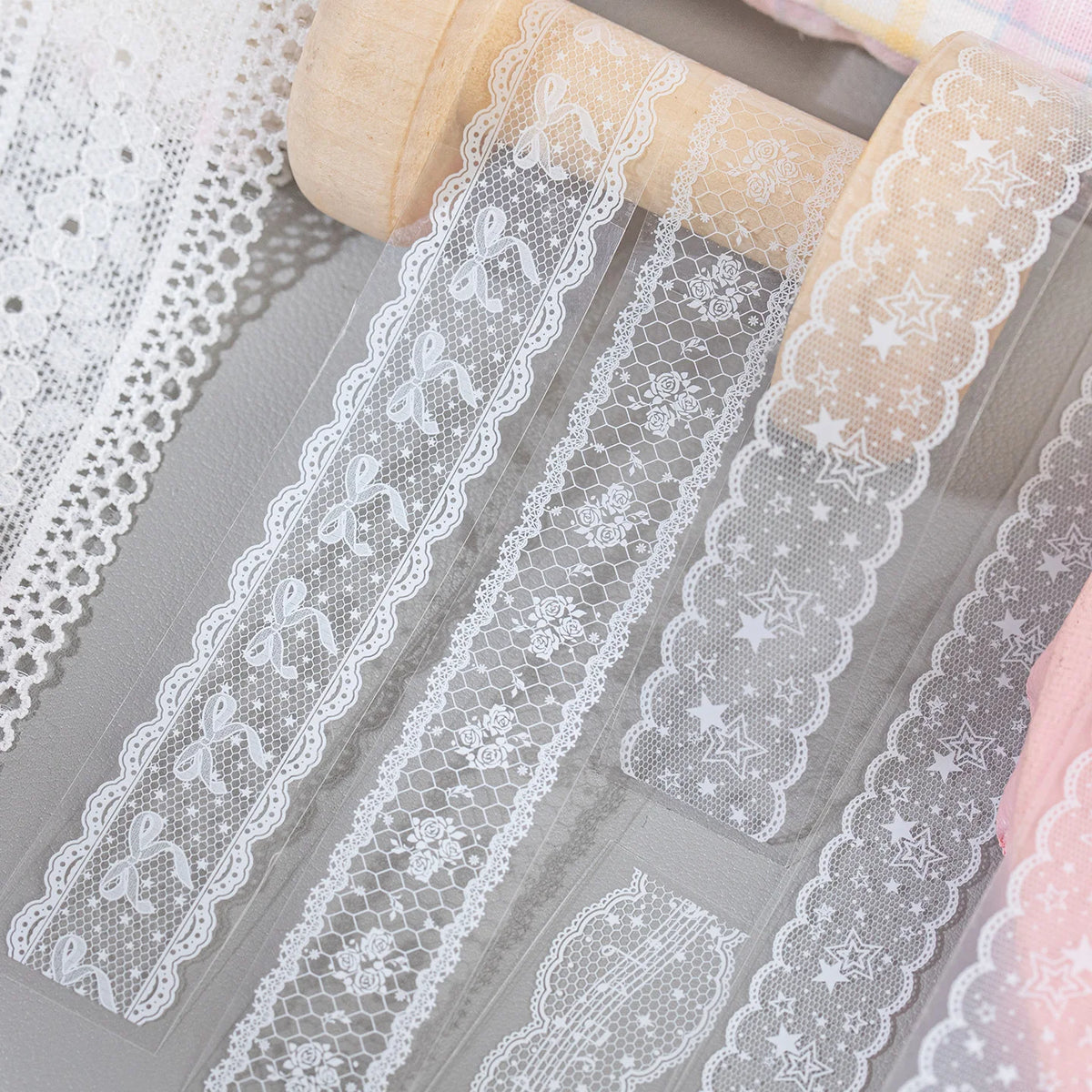 Filet Crochet Lace Sticker Book (30 Sheets)