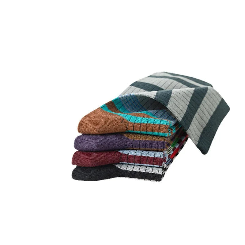 Mix Color Stripe Socks - Ice Cream Cake