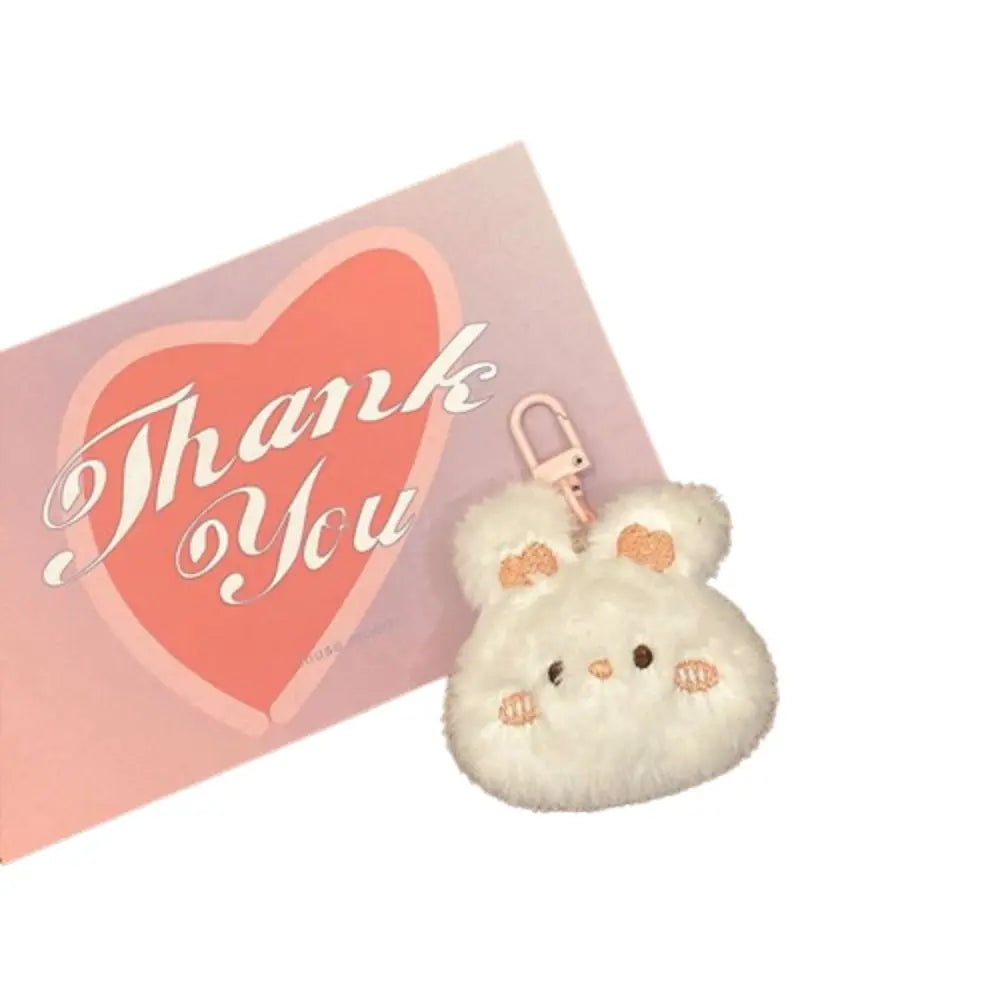 Cartoon Plush Doll Pendant Cute Bunny Brooch Doll Bear Frog Bag Pendant Diy Keychain - Ice Cream Cake