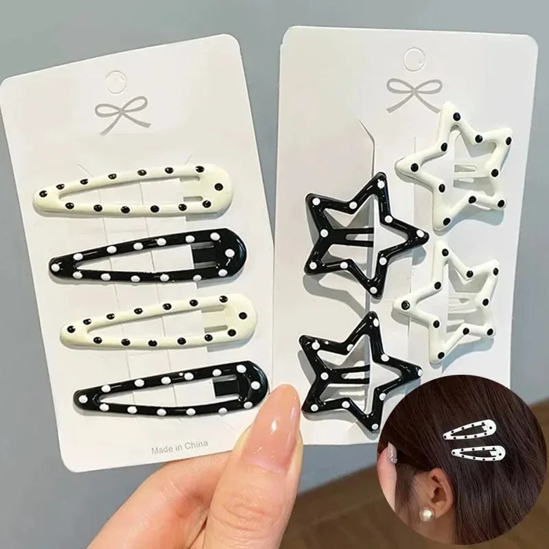 y2K Polka Dot Hair Clip Sets