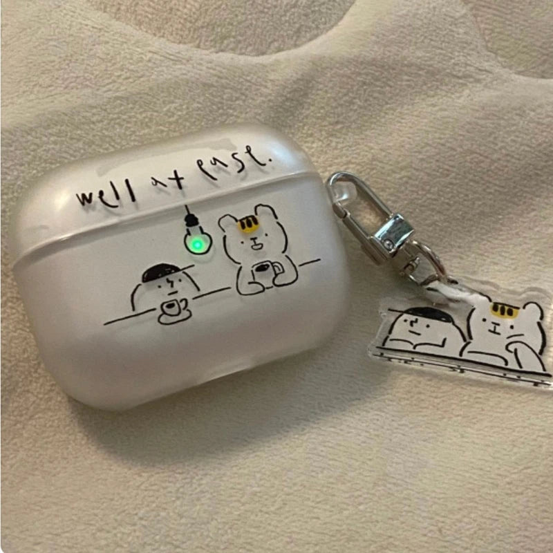 Coffee Bear AirPods Charger Case Cover