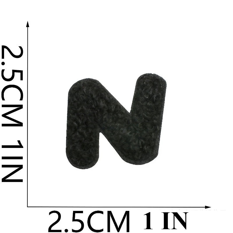 A to Z Terry Alphabet Iron-On Patches - Ice Cream Cake
