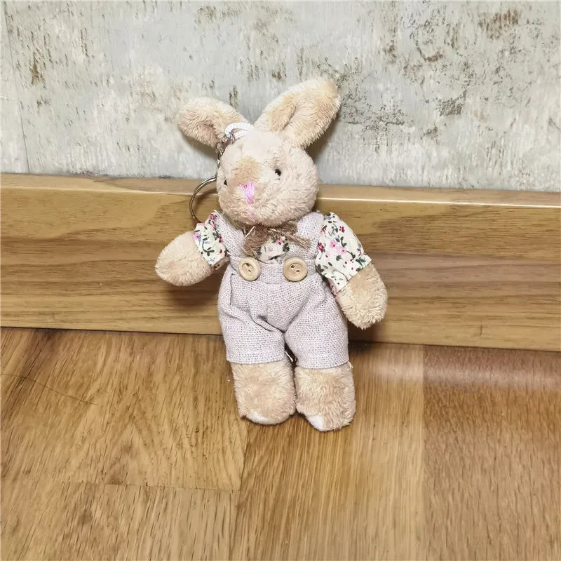Plush Cottagecore Animal Character Charm Keychain