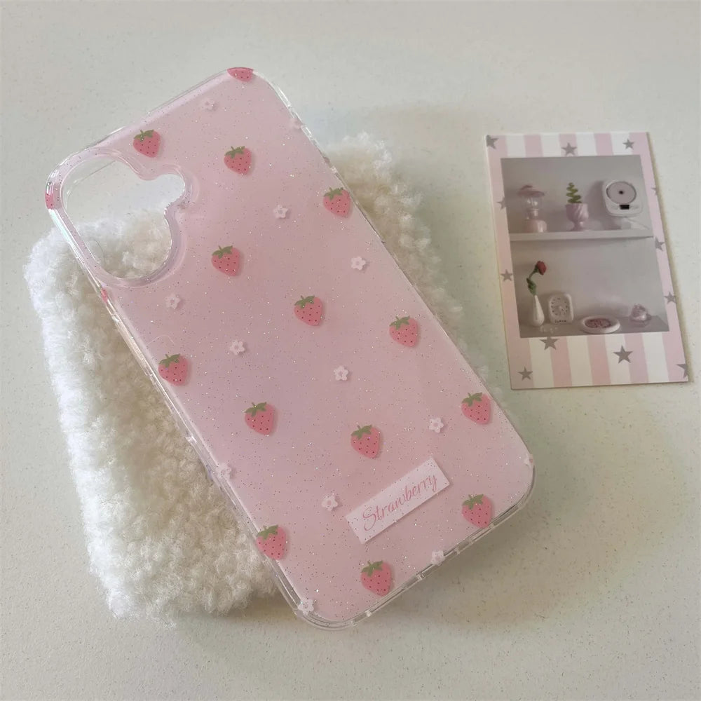 Strawberry Flower iPhone Case