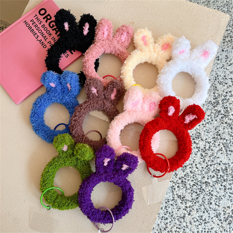Plush Bunny Ear Wrist Strap (10 Colours)