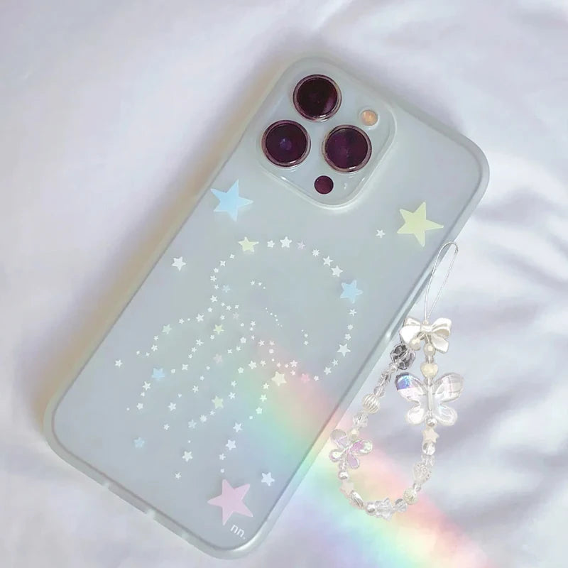 Fashiy Niche Marine Jellyfish Phone Case for IPhone17 16Pro 15 14 13 12 11 Promax Plus Luxury High-end Minimalism Back Cover Y2k - Ice Cream Cake