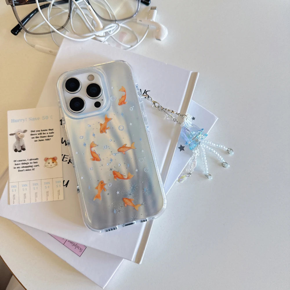 Iridescent Goldfish iPhone Case