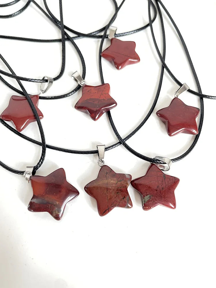 Star Shaped Stone Pendant Necklace