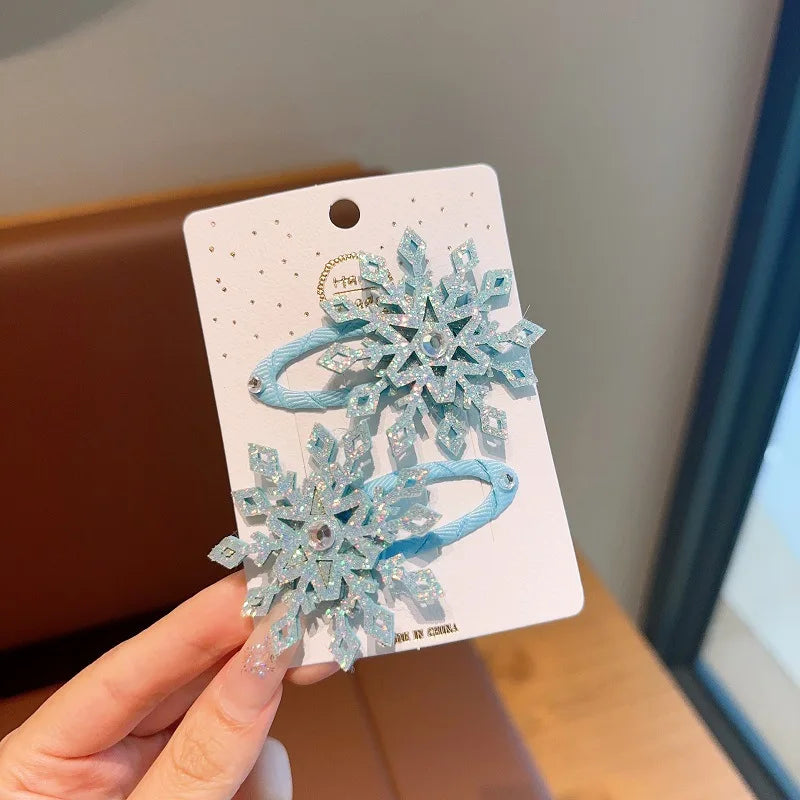 Snowflake Hair Clip Sets