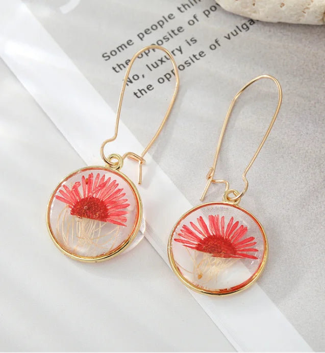 Dried Flower Charm Jewelry