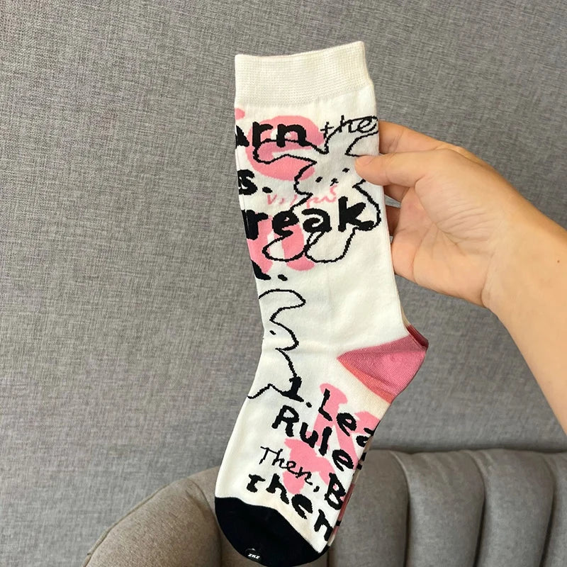 Bunny Time Crew Socks - Ice Cream Cake
