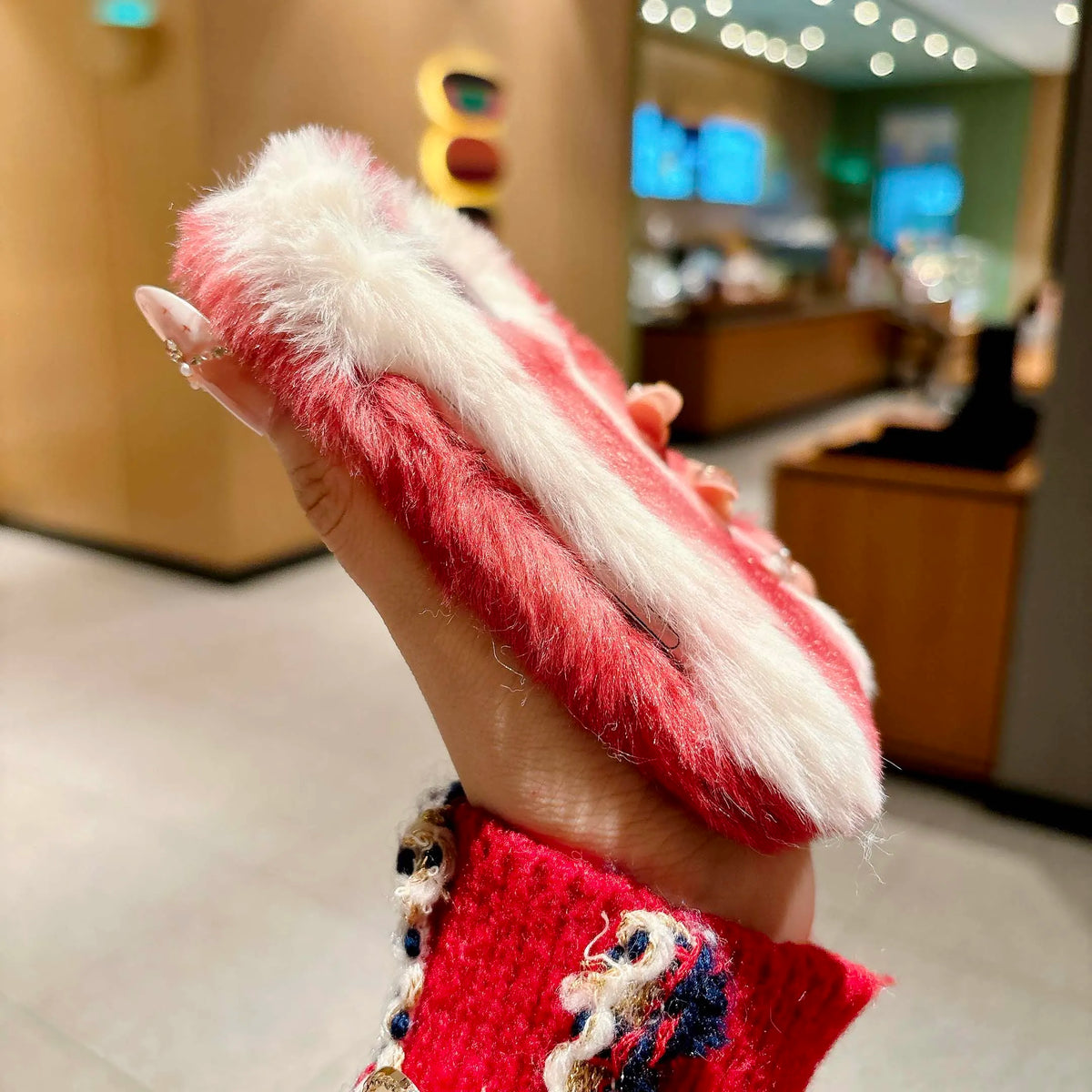 Gradient Plush Case for iPhone Duo