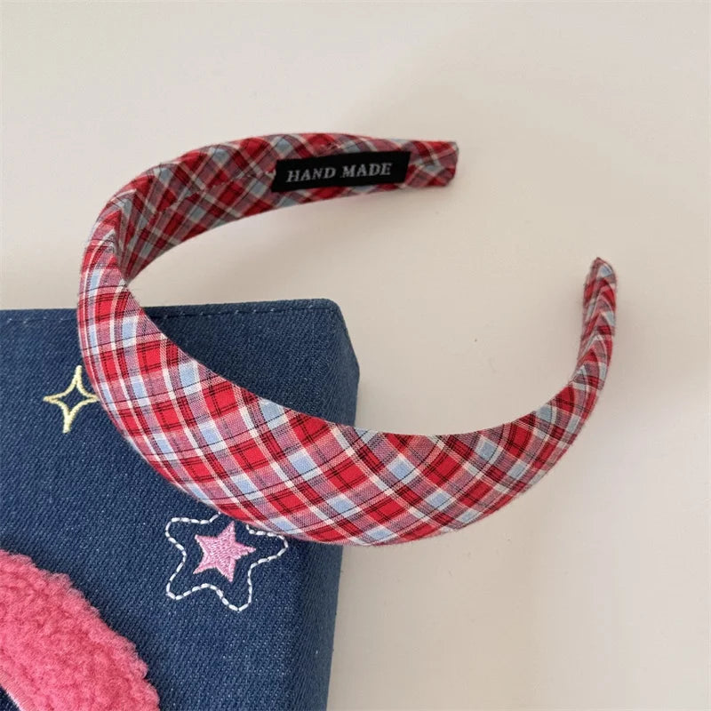 Private School Check Headband