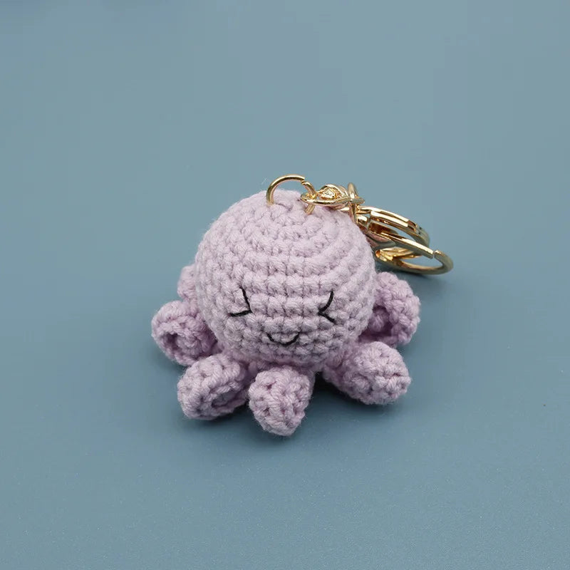 Handmade Crochet Ocean Friends Keychain Charm