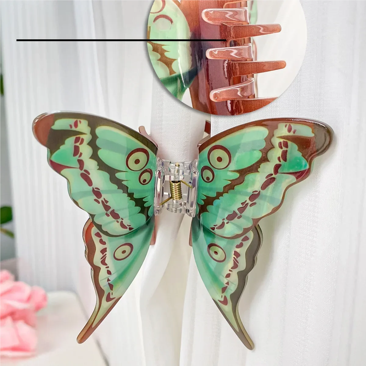 Acrylic Glossy Butterfly Hair Claw