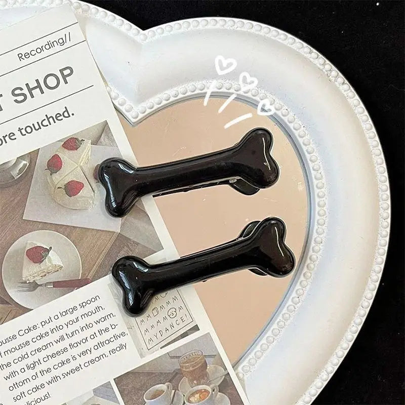 Bone Shaped Hair Clips
