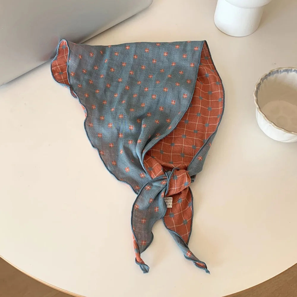 Revesrible Check Pattern Scarf